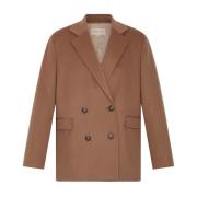 Loulou Studio Ull Doeskin Blazer - Loro Piana Brown, Dam