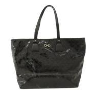 Salvatore Ferragamo Pre-owned Pre-owned Canvas totevskor Black, Dam