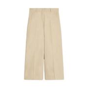 Max Mara Weekend Vita Linnevida Benbyxor Beige, Dam