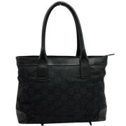 Gucci Vintage Pre-owned Tyg totevskor Black, Dam