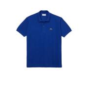 Lacoste Blå Polo Skjorta Klassisk Bomull Elegant Blue, Herr