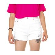 Levi's Denim Bermuda Shorts Vår/Sommar Kvinnor White, Dam