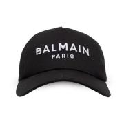 Balmain Keps med skärm Black, Herr