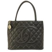 Chanel Vintage Pre-owned Laeder totevskor Black, Dam