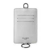 Dolce & Gabbana Läderkorthållare plånbok med logotyp White, Herr