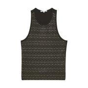 Patrizia Pepe T-Shirt Jersey topp med strass Black, Dam