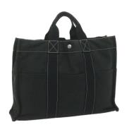 Hermès Vintage Pre-owned Canvas totevskor Black, Dam