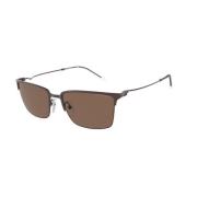 Emporio Armani Brun Ram Mörkbruna Linser Solglasögon Brown, Herr