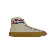 Gucci Interlock G High-Top Sneakers Beige, Herr