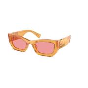 Miu Miu Orange Rosa Solglasögon MU 09Ws Orange, Unisex