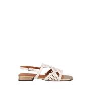 Chie Mihara Perforerade Tassi Platta Sandaler White, Dam