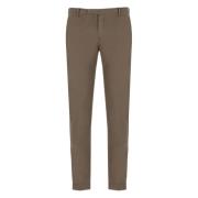 PT Torino Brun Bomull Skinny Fit Byxor Brown, Herr