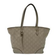 Gucci Vintage Pre-owned Canvas totevskor Gray, Dam