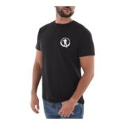 Bikkembergs Stretch Bomull Logo Print T-shirt Black, Herr