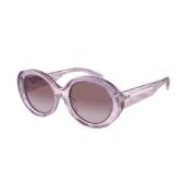 Emporio Armani Rosa Ram Violet Gradient Linssolglasögon Pink, Dam