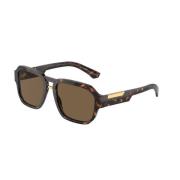 Dolce & Gabbana Stiliga Solglasögon Brun Mörk Båge Brown, Dam