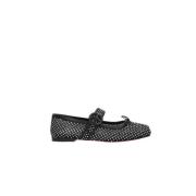 Christian Louboutin Svarta platta skor tillverkade i Italien Black, Da...