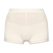 Max Mara Högmidjade shorts Zelota Beige, Dam