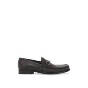 Salvatore Ferragamo Gancini Loafers i Kornläder Brown, Herr