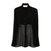 Sportmax Flytande viskos skjorta Black, Dam