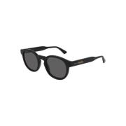 Gucci Stiliga solglasögon med Indeterminado båge Black, Unisex