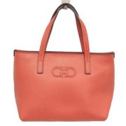 Salvatore Ferragamo Pre-owned Pre-owned Laeder handvskor Orange, Dam