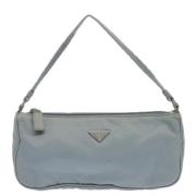 Prada Vintage Pre-owned Tyg prada-vskor Blue, Dam