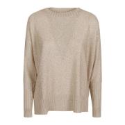 Lorena Antoniazzi Stilren Stickad Topp Beige, Dam