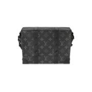 Louis Vuitton Vintage Pre-owned Belagd canvas crossbodyvskor Black, Da...