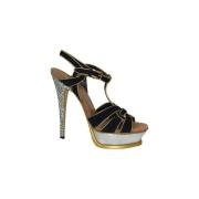 Yves Saint Laurent Vintage Pre-owned Mocka klackskor Black, Dam