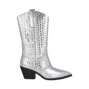 Noa Harmon Metallic Studded Boot Gray, Dam