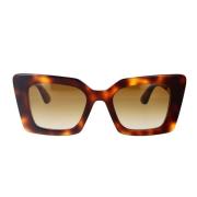 Burberry Fyrkantiga polariserade solglasögon Daisy Brown, Dam