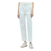 Jil Sander Logo Patch Jeans Beige, Dam