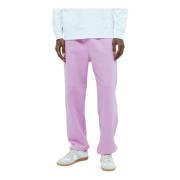 Stüssy Logo Track Pants Cotton-Blend Fleece Purple, Herr