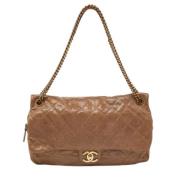 Chanel Vintage Pre-owned Laeder axelremsvskor Brown, Dam