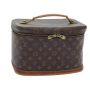 Louis Vuitton Vintage Pre-owned Canvas handvskor Brown, Dam