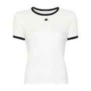 Courrèges Stiliga T-shirts och Polos White, Dam