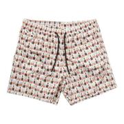 MC2 Saint Barth Fantasy Swimshorts Whisky Cigar Micro Multicolor, Herr