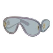 Loewe Holografisk Svart Mask Solglasögon Italien Gray, Dam