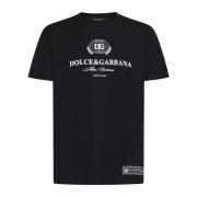 Dolce & Gabbana Svarta T-shirts och Polos Black, Herr