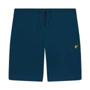 Lyle & Scott Blå Bomull Sweat Shorts 2024 Vår/Sommar Blue, Herr