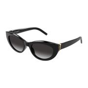 Saint Laurent SL M115 002 Svarta Solglasögon Black, Dam