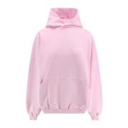 Balenciaga Rosa Hoodie Oversize Bomull Pink, Dam