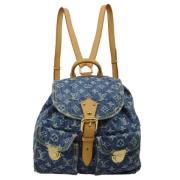 Louis Vuitton Vintage Pre-owned Laeder ryggsckar Blue, Dam