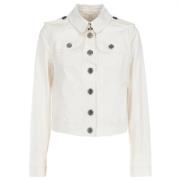 Burberry Vintage Pre-owned Bomull ytterklder White, Dam