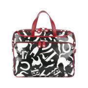 Moschino Pre-Owned Pre-owned Canvas handvskor Multicolor, Dam