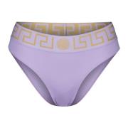 Versace Grekisk Bikiniunderdel Lila Nylon Purple, Dam