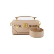 Balmain Laeder crossbodyvskor Beige, Dam