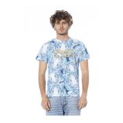 Cavalli Class Fantasy Print Crew Neck T-Shirt Multicolor, Herr