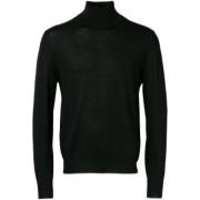 Canali Stilren Jersey Tröja Black, Herr